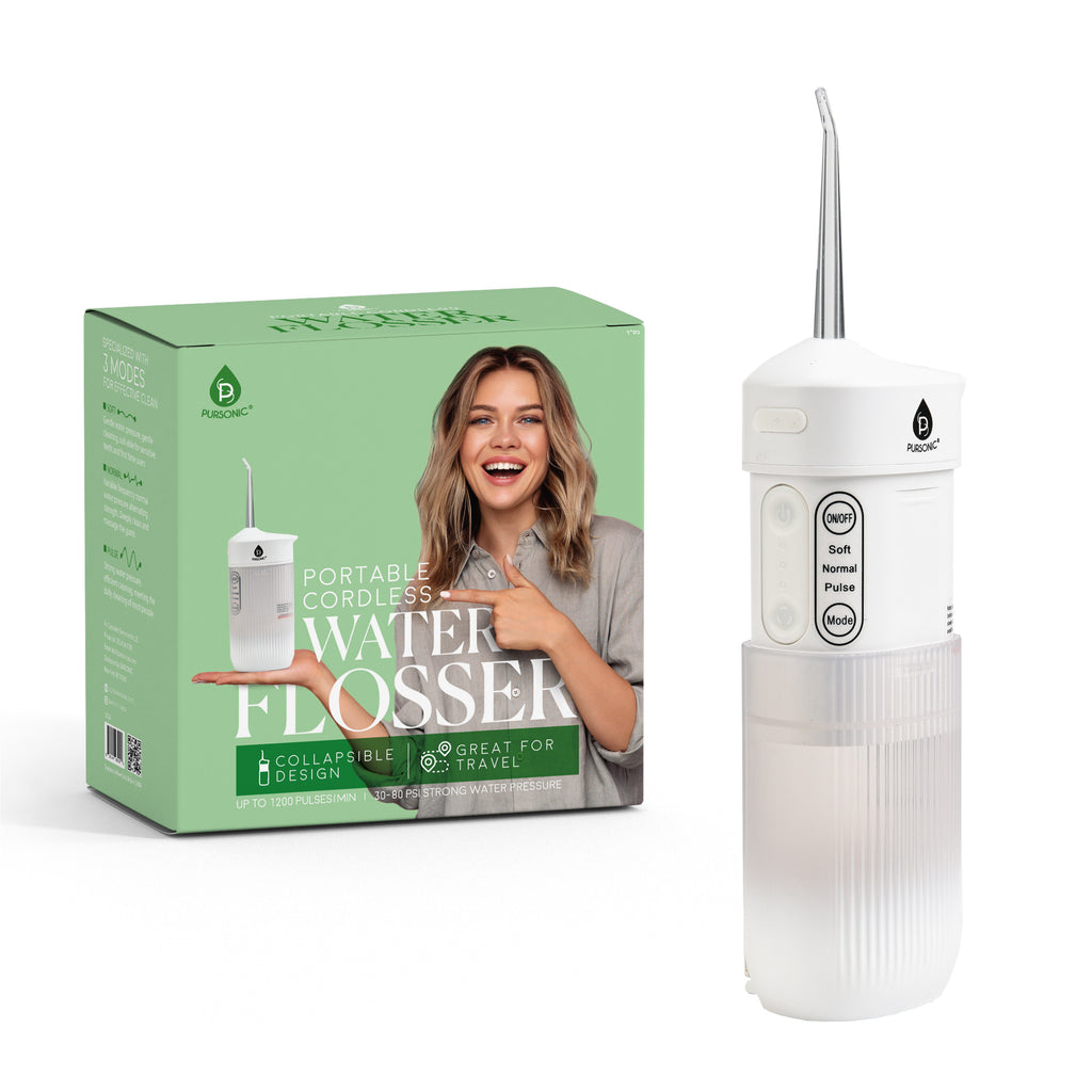 Flosser Rapter Portable USB Rechargeable Collapsible Water Flosser – Pursonic