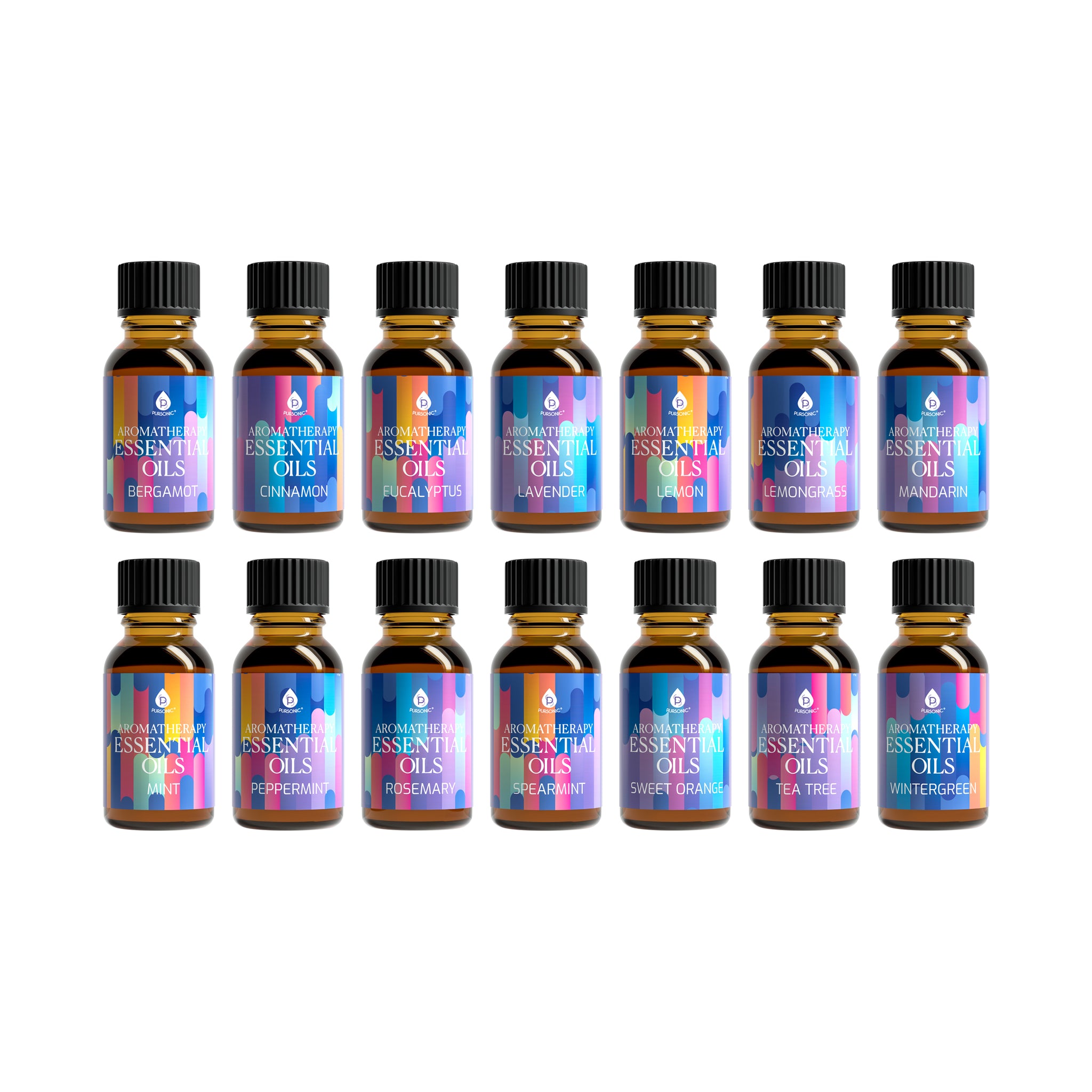14 Pack Aromatherapy Essential Oil Gift Set Pursonic