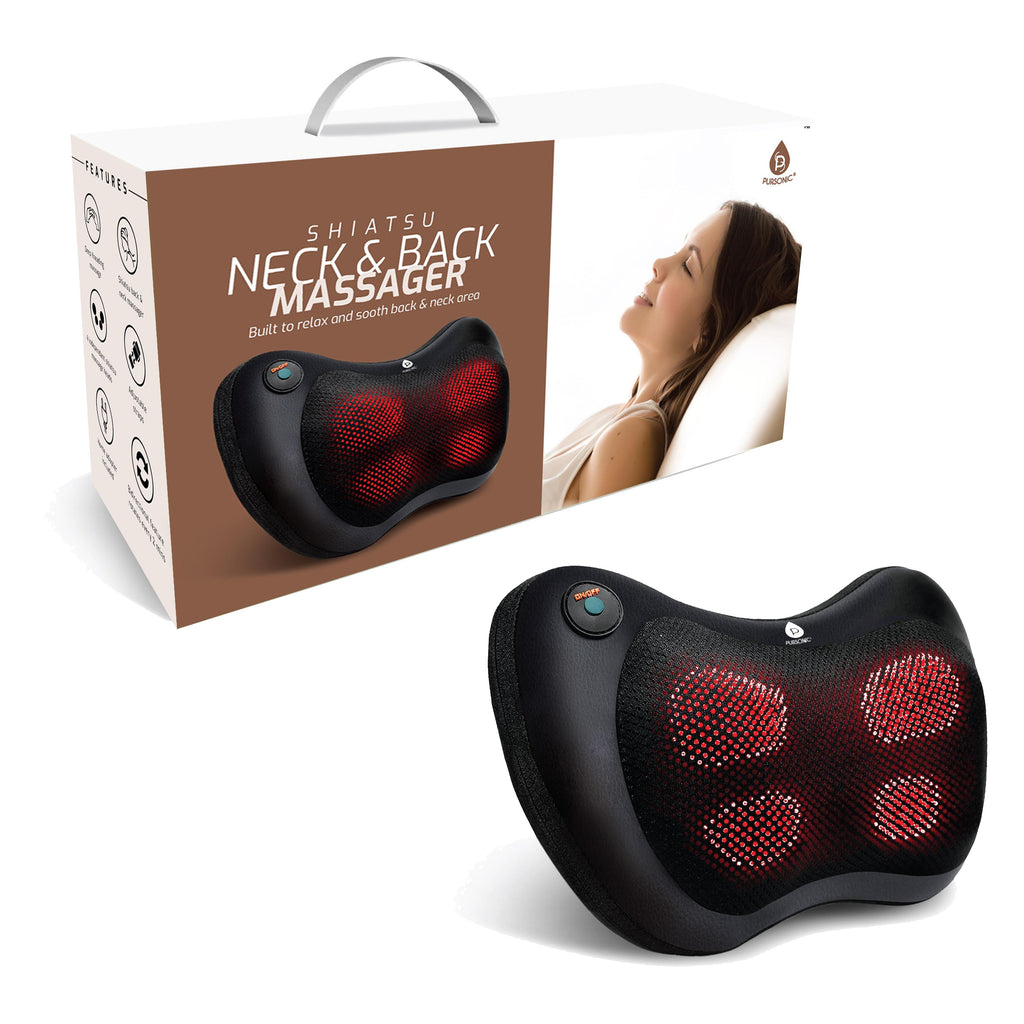 Shiatsu Heating Neck & Back Massager Pursonic Shiatsu Heating Neck & Back Massager Pursonic