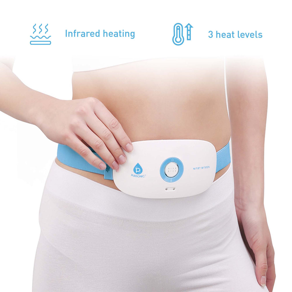 Pursonic Heat & Vibration Comfort Bundle Chair Cushion Massager with Pursonic Heat & Vibration Comfort Bundle Chair Cushion Massager with