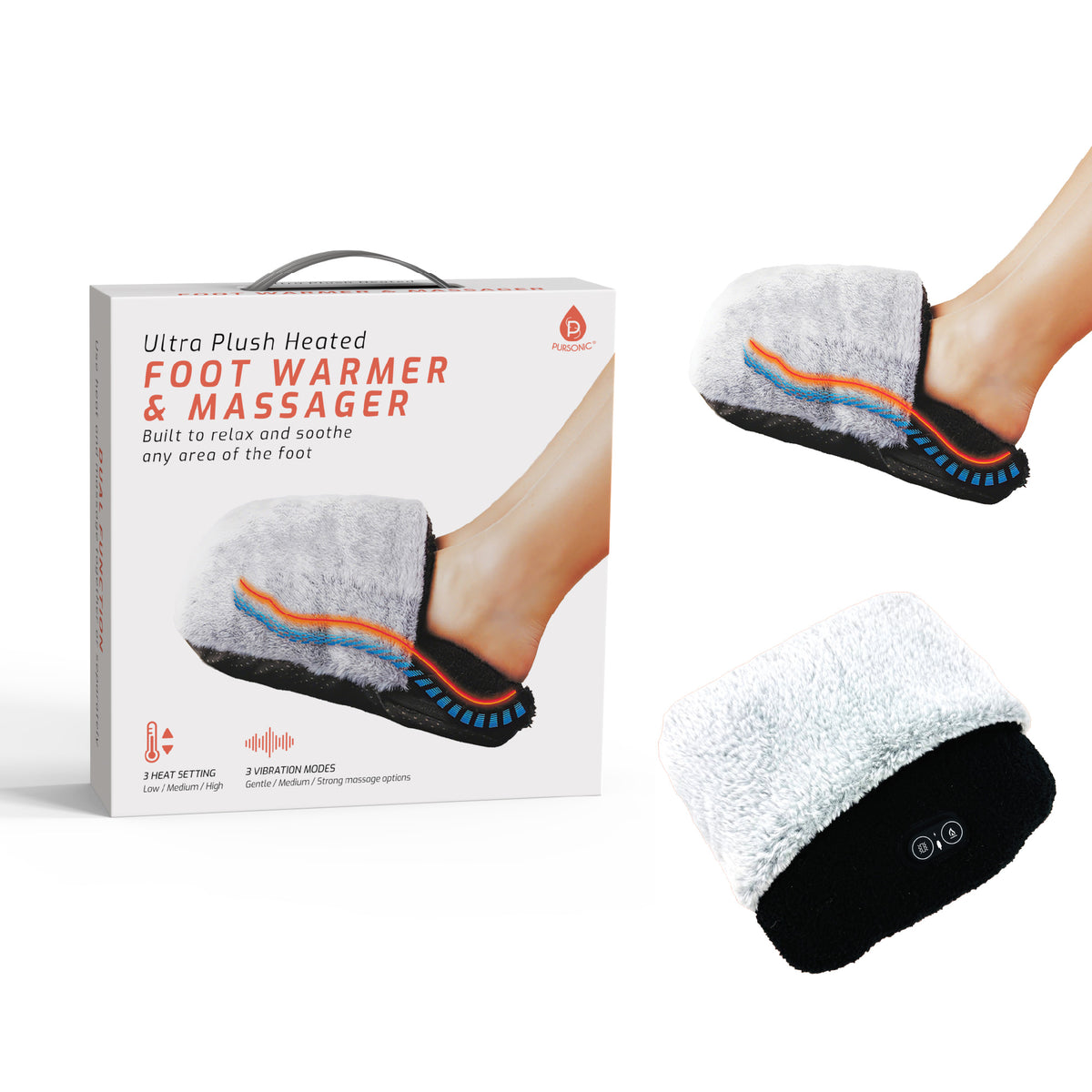 foot vibration massager Cupilo Vibration Foot Massager with Heat, Deep Kneading feet Massager for  Muscle Pain Relief, Plantar Fasciitis main image 0