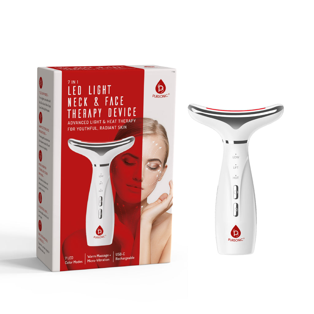 Pursonic 7-Color LED Light Therapy Neck & Face Device Pursonic 7-Color LED Light Therapy Neck & Face Device