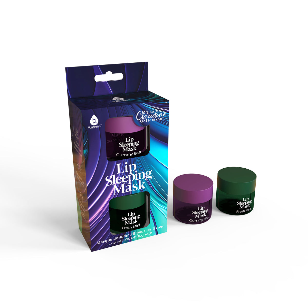 Lip Sleeping Mask 2 Pack- Gummy Bear & Fresh Mint – Pursonic