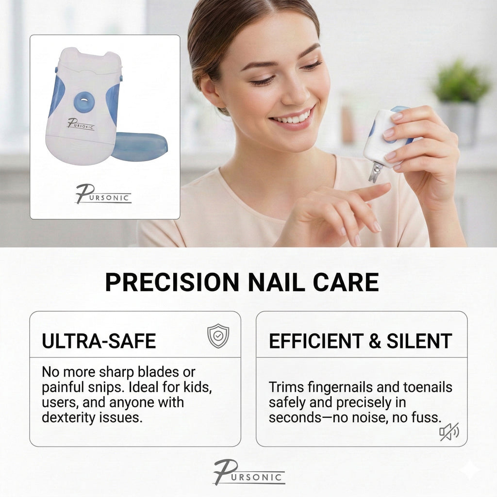 Portable Electric Nail Trimmer & Filer – Pursonic