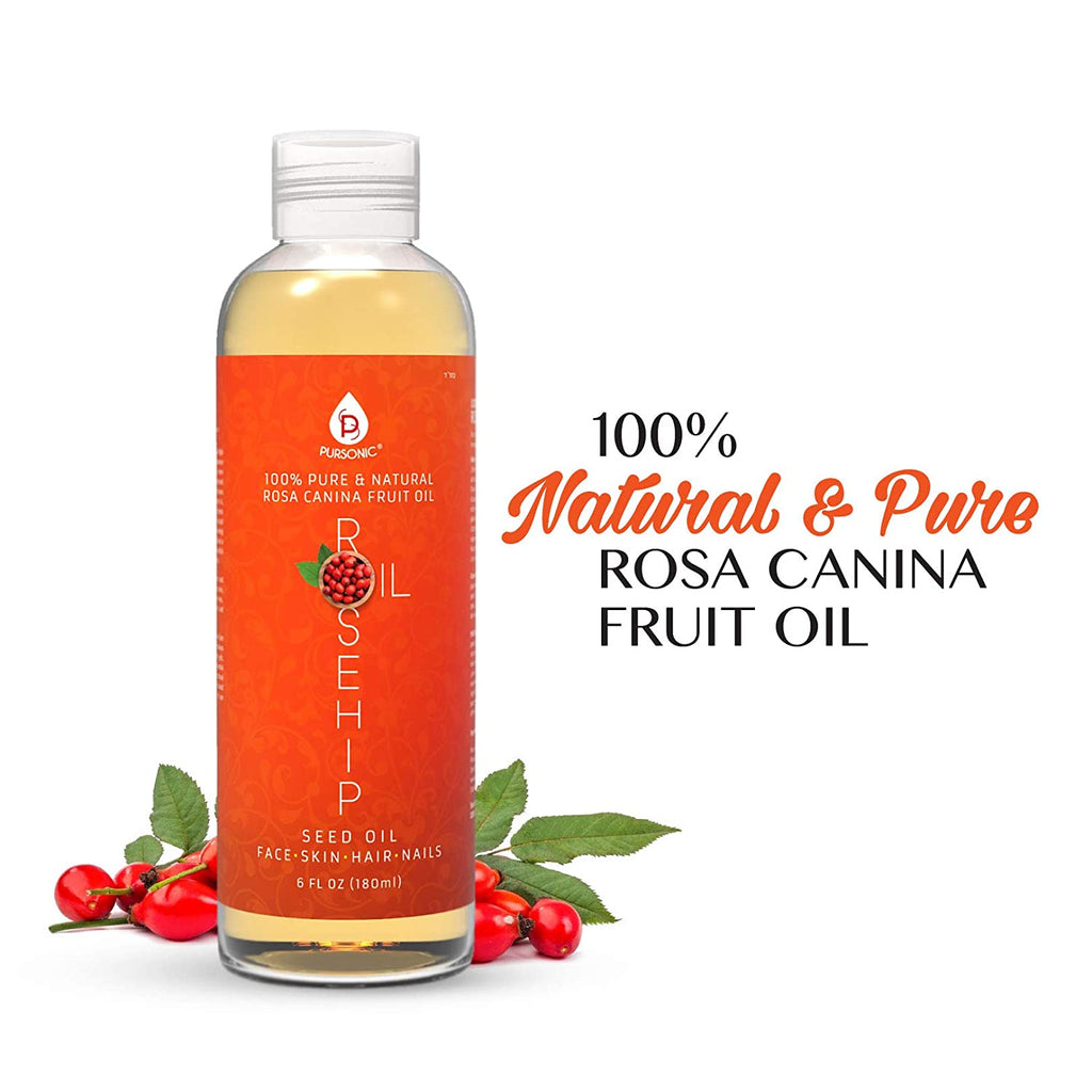 rosa canina seed oil comedogenic 100% Pure & Natural Cold Pressed Premium Rosehip Seed Oil 6 Oz – Pursonic