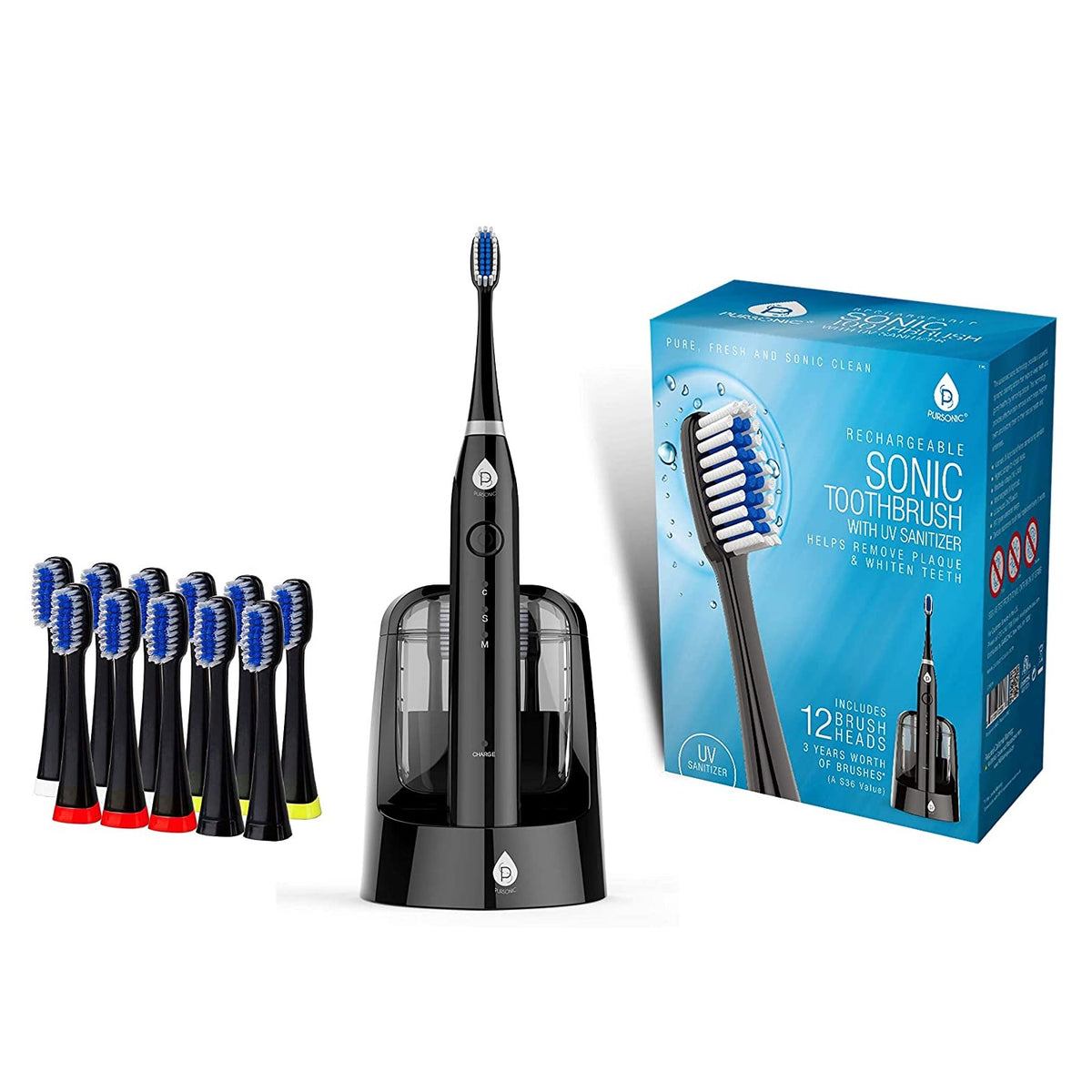 Electric Smart Series Rechargeable Toothbrush with UV Sanitizing