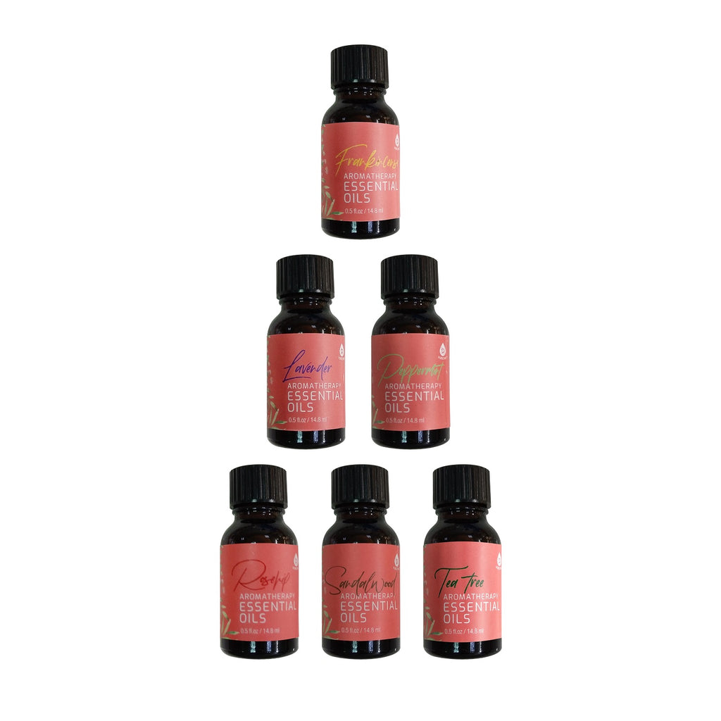 6 Pack of Aromatherapy Essential Pursonic Oils –