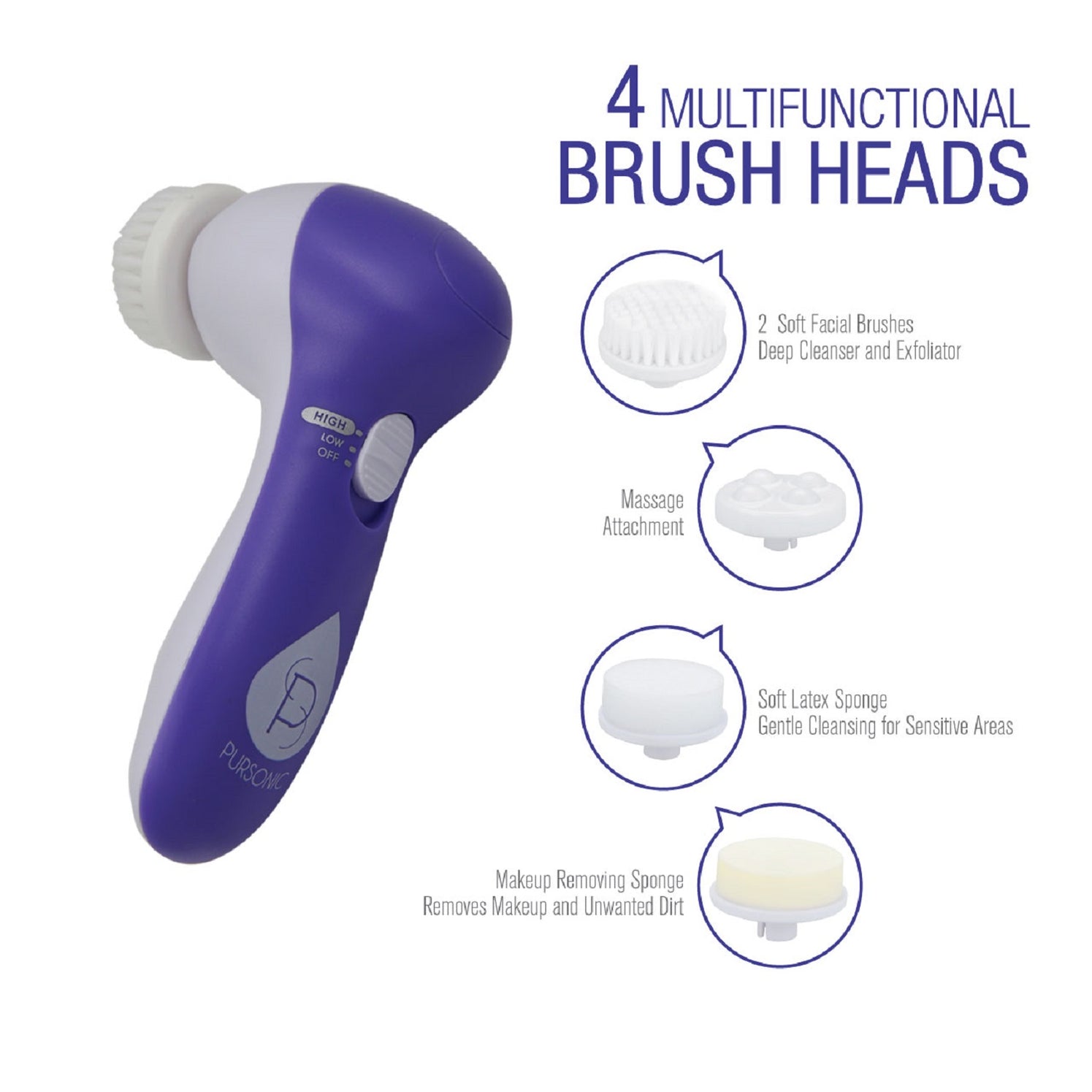 Advanced Facial Cleansing Brush Pursonic