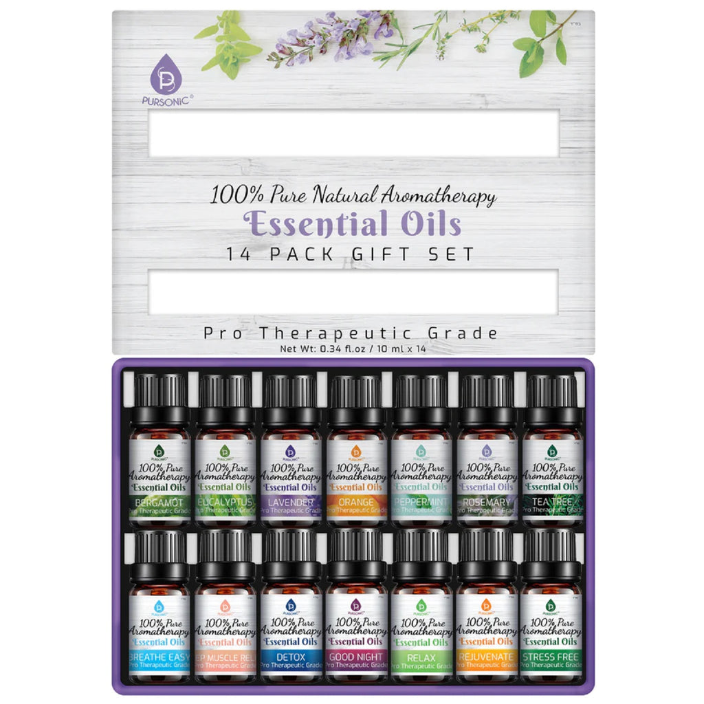 Pursonic 100percent Pure Essential Aromatherapy Oils 6 Pack Gift Set 0.34  Fl Oz - Office Depot