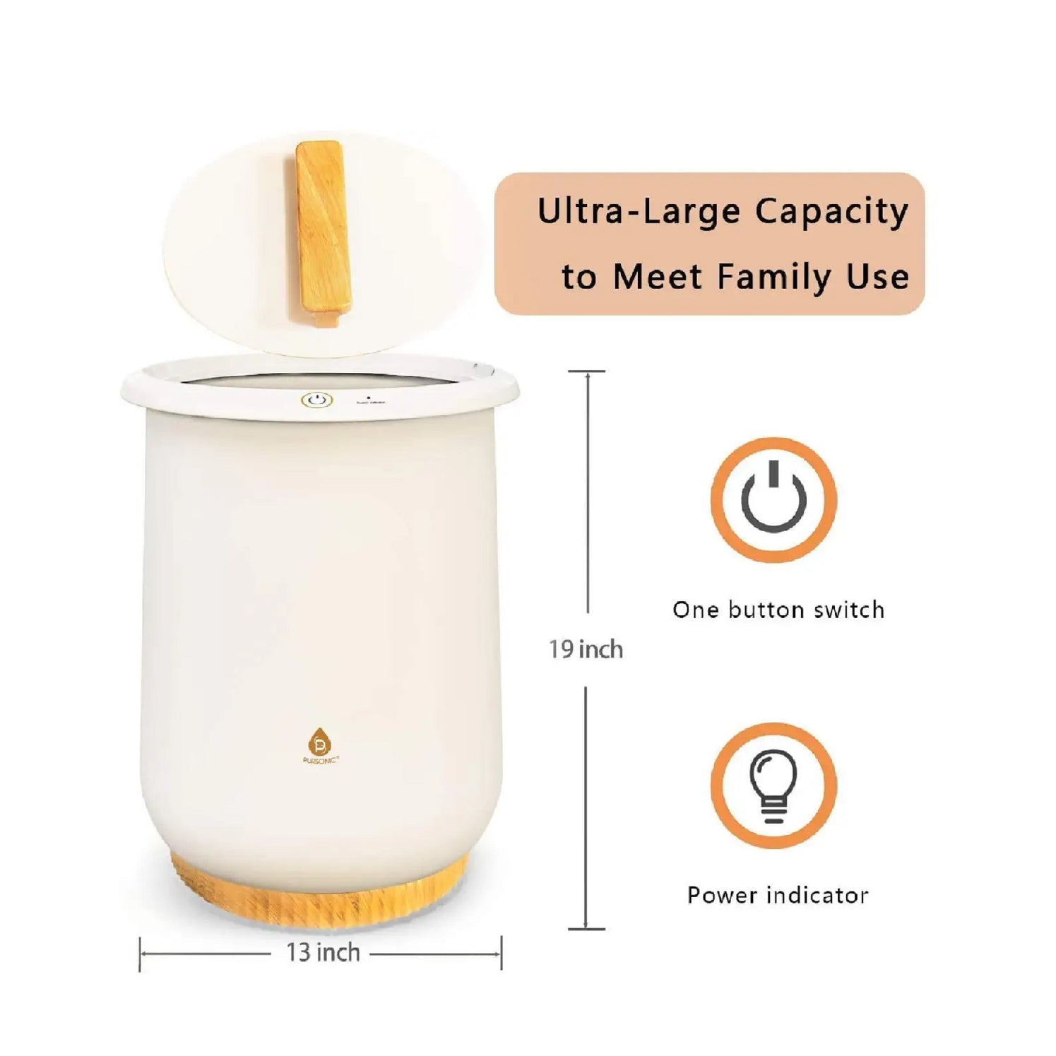 Bucket Style Towel Warmer Pursonic